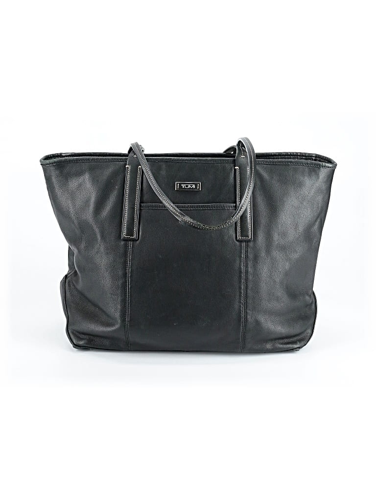 Pre-owned Tumi Leather Tote Bag In Black