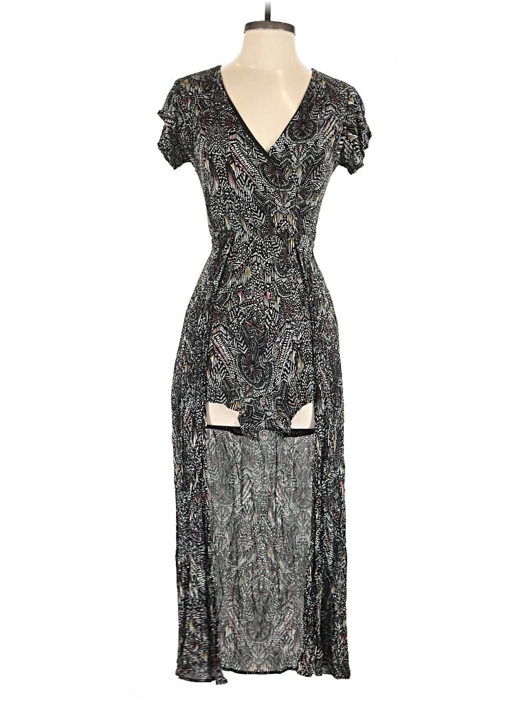 Pre-owned Assorted Brands Cocktail Dress In Gray