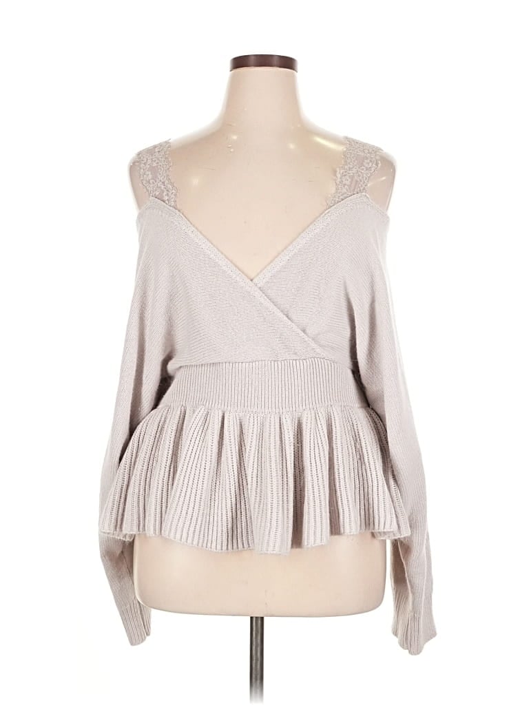 Pre-owned Shein Curve Cardigan Sweater In Gray