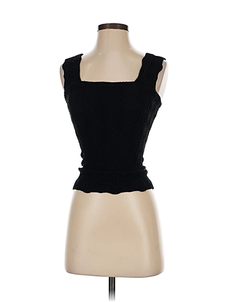 Pre-owned Altar'd State Tank Top Black Strapless Neckline Tops