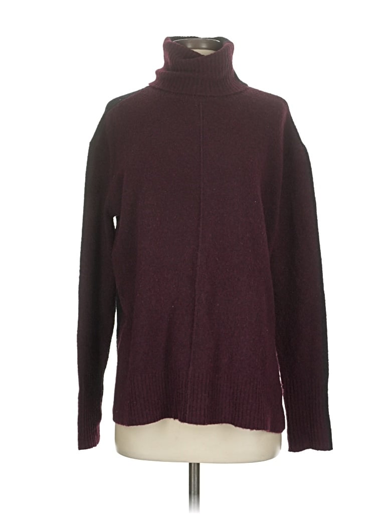 Pre-owned Athleta Turtleneck Sweater In Burgundy