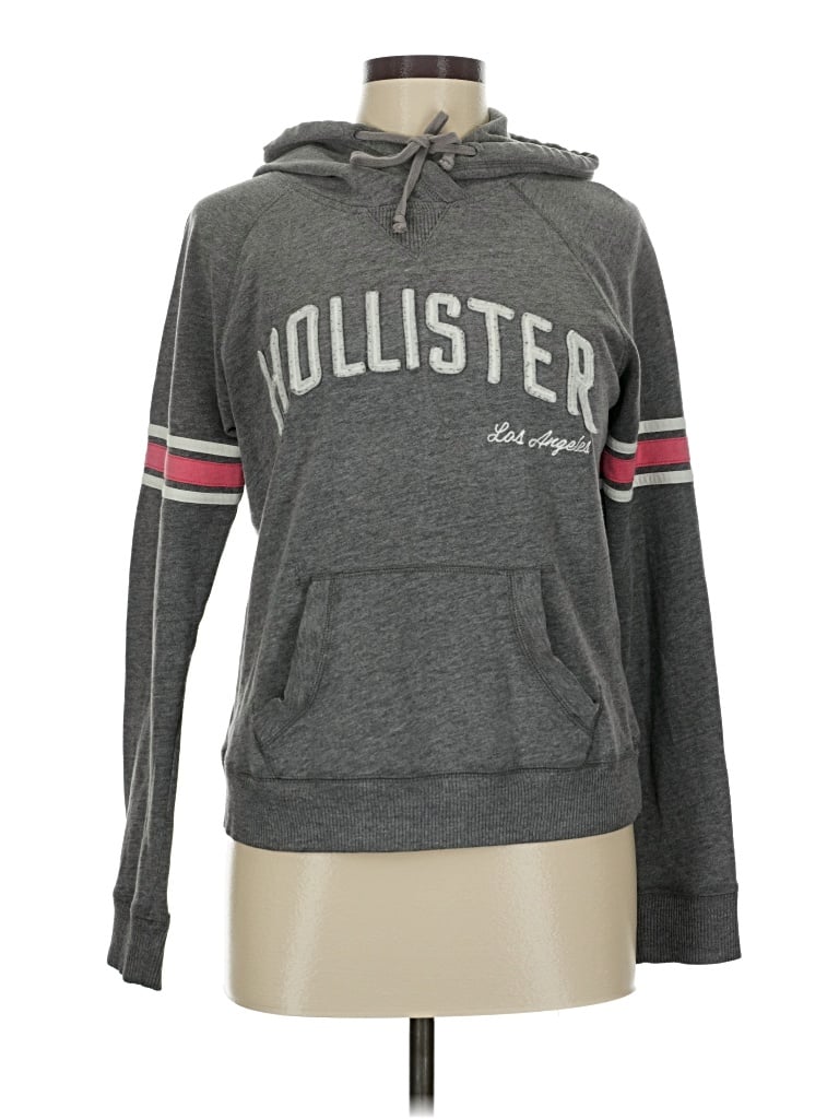 Pre-owned Hollister Sweatshirt In Gray