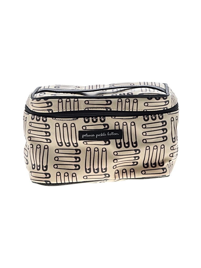 Pre-owned Petunia Pickle Bottom Makeup Bag In White