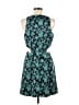Hutch 100% Polyester Paisley Teal Cocktail Dress Size 8 - photo 2