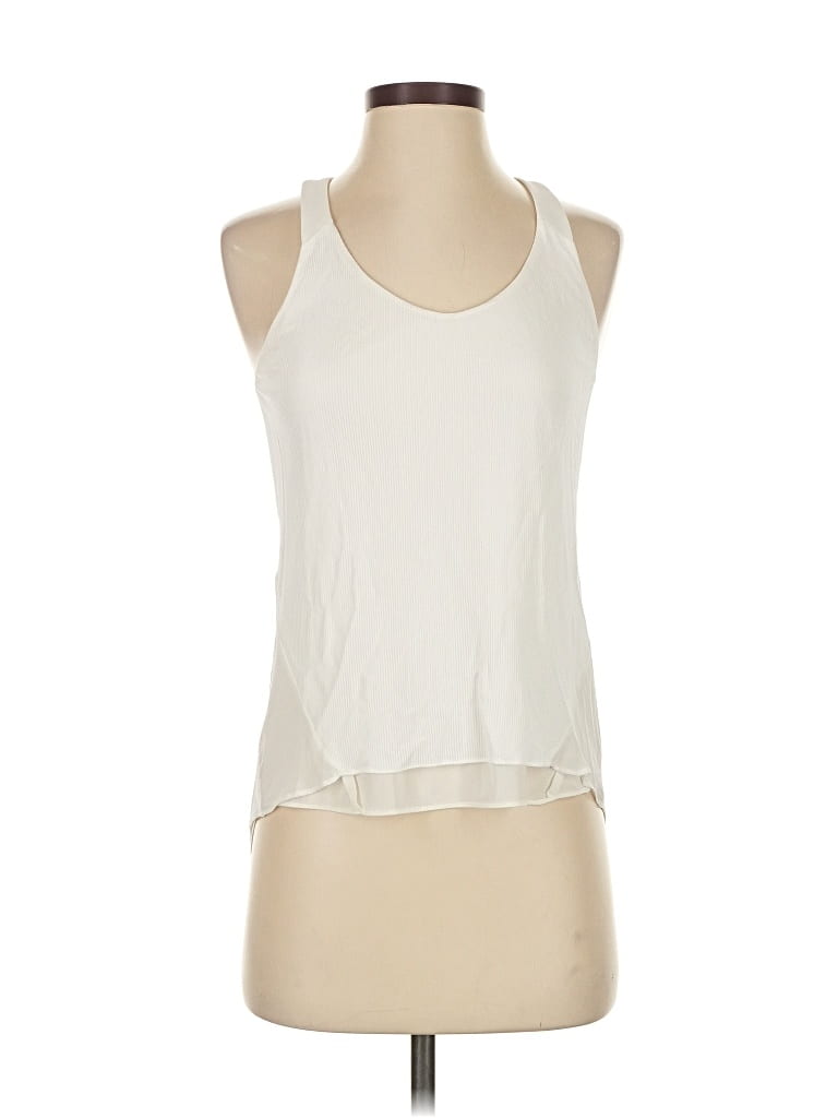 Pre-owned Rag & Bone Tank Top Ivory Halter Neckline Tops In White