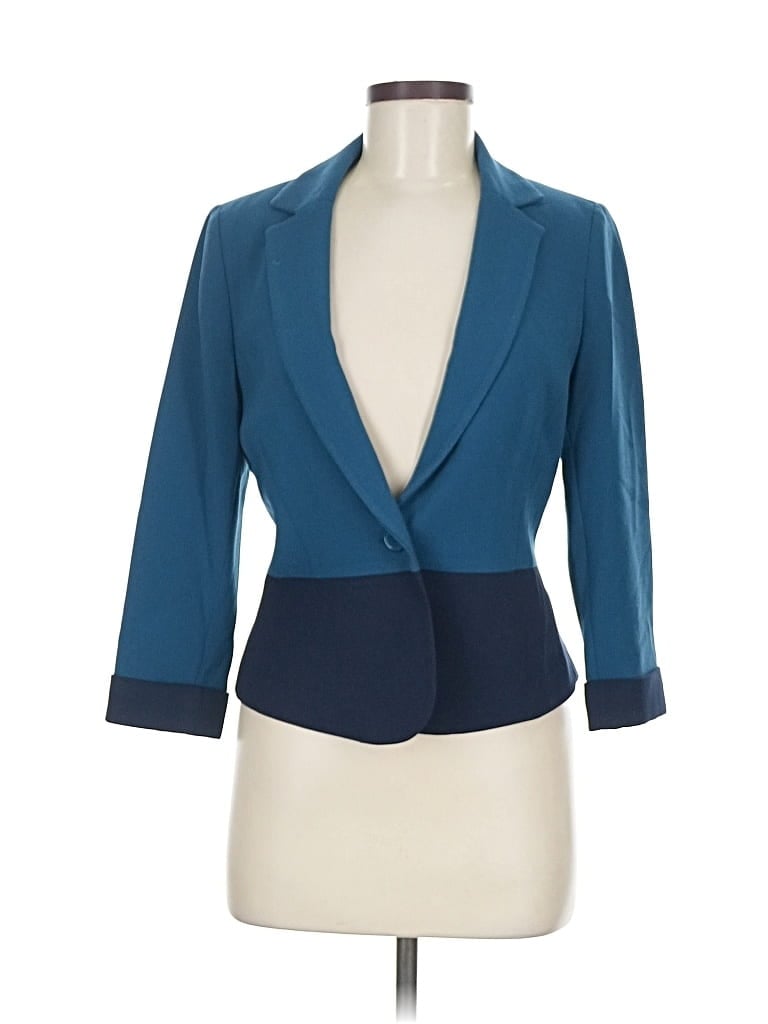 Pre-owned Forever 21 Blazer Jacket In Blue