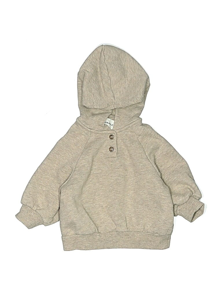 Pre-owned H&m Babies' Zip Up Hoodie In Brown