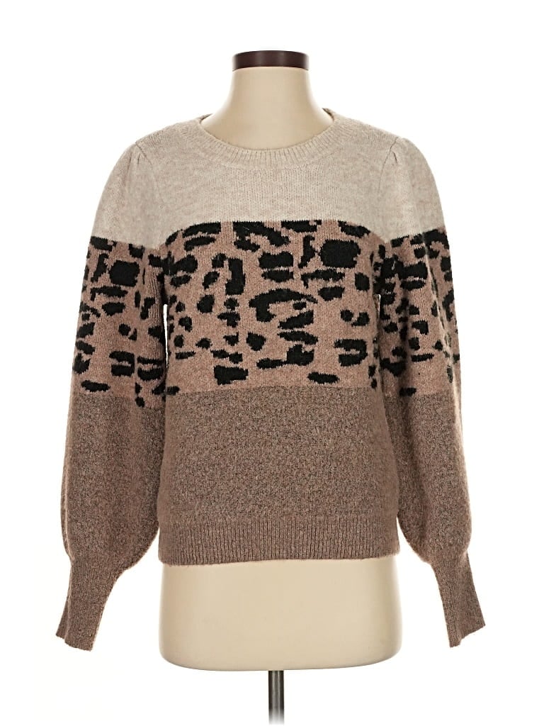 JUST FAB Pre-owned Pullover Sweater In Brown