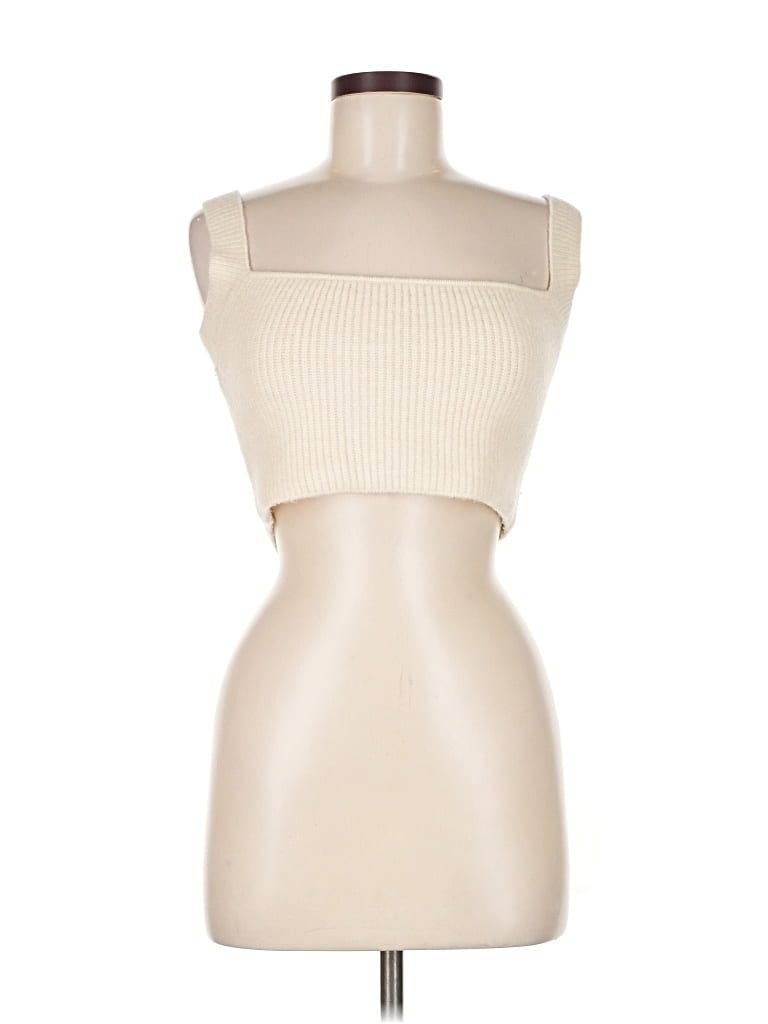 Pre-owned Zara Cardigan Sweater In White