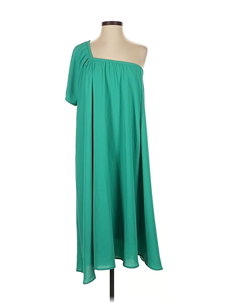Pre-owned Tyche Casual Dress In Green