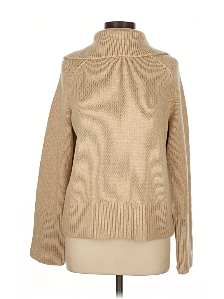 Pre-owned Vince Wool Pullover Sweater In Brown
