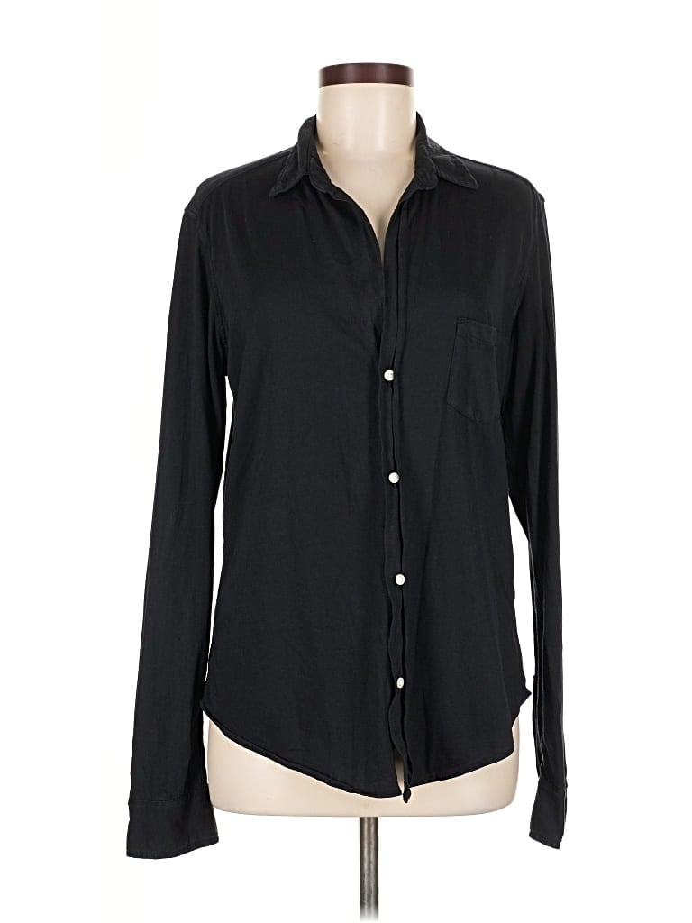 Pre-owned Frank & Eileen Long Sleeve Button Down Shirt In Black
