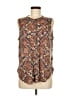 Per Una Paisley Brown Sleeveless Blouse One size - photo 1