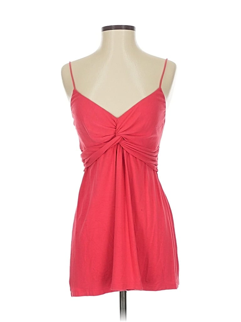 Pre-owned Nicole Miller Studio Tank Top Red Strapless Neckline Tops