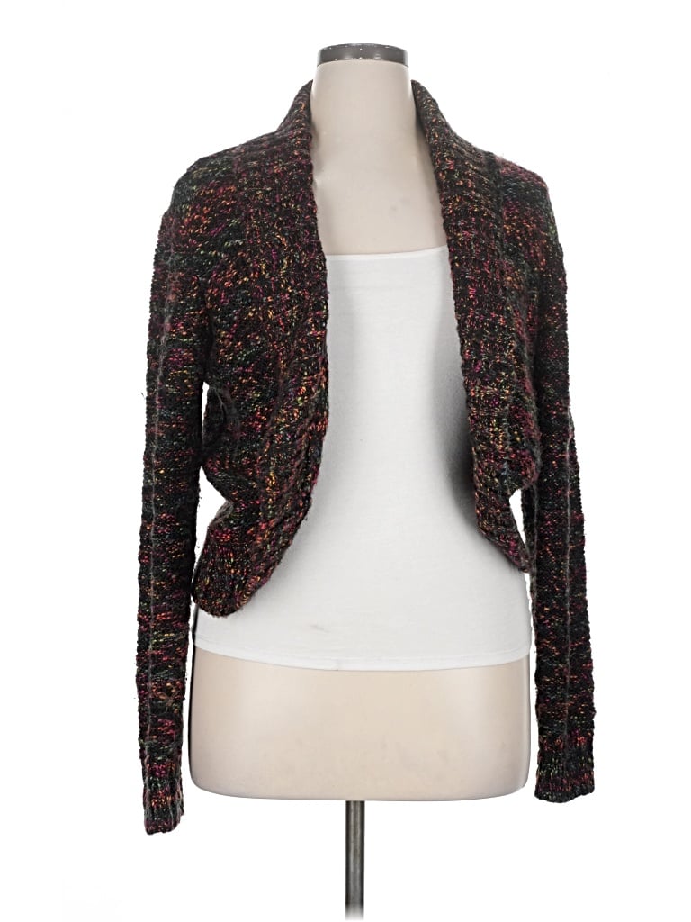 Pre-owned Chico's Cardigan Sweater In Black