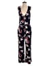 Obey Worldwide 100% Rayon Floral Black Blue Jumpsuit Size 29 waist - photo 1