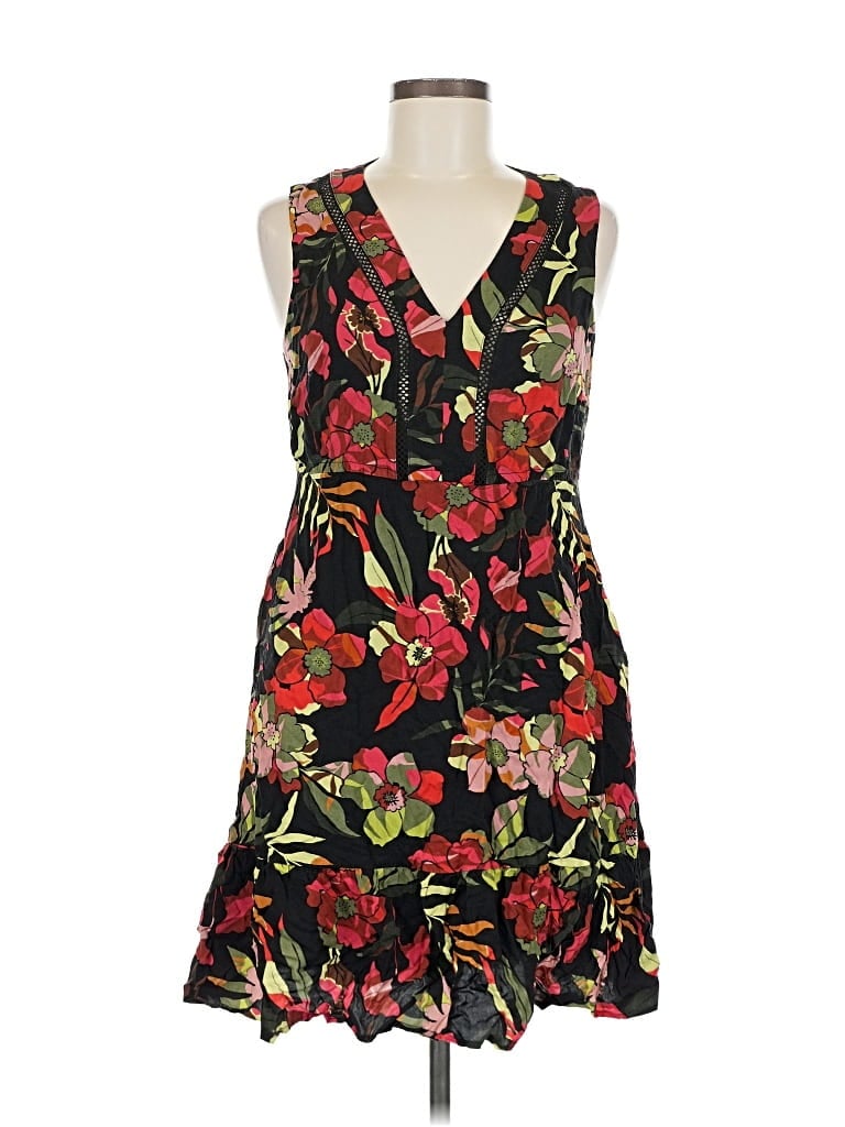 Pre-owned Tribal Cocktail Dress In Black