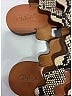 Chloé 100% Leather Silver Tan Python Embossed Leather Lauren Sandals Size EU 35 - photo 6