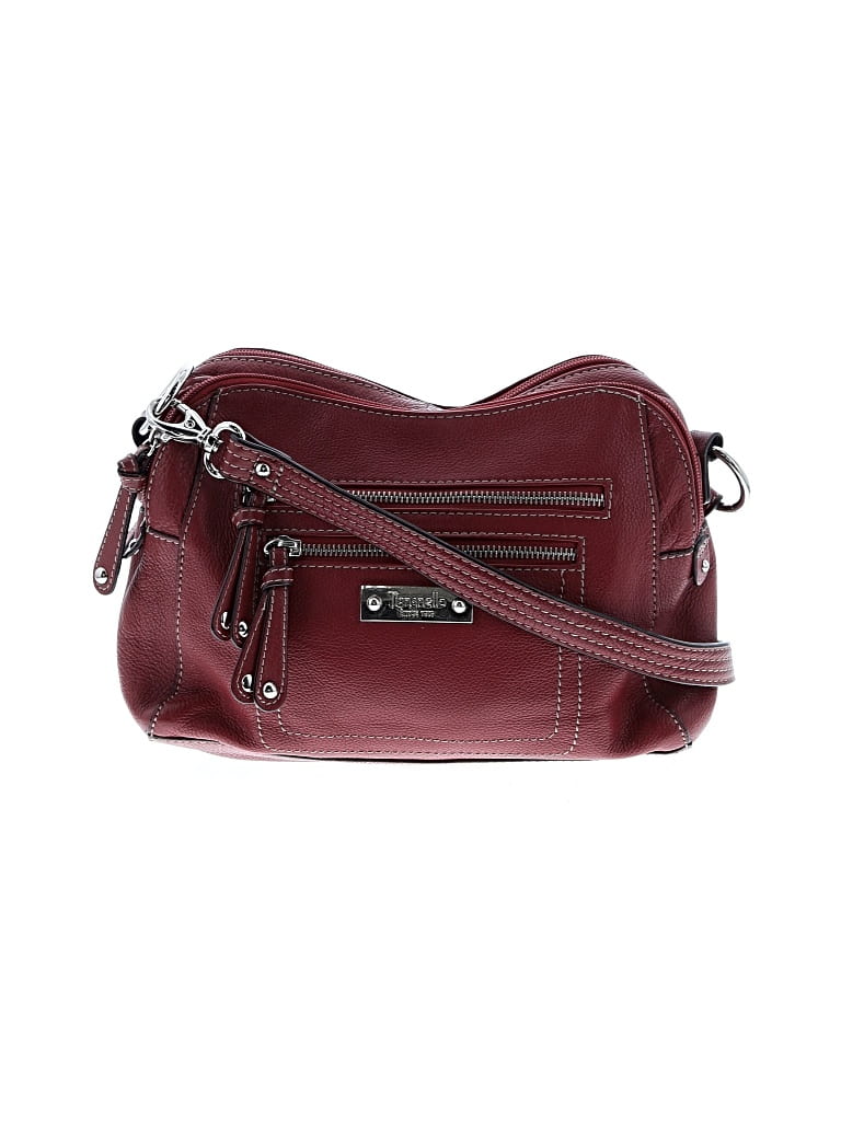 Pre-owned Tignanello Leather Crossbody Bag In Red