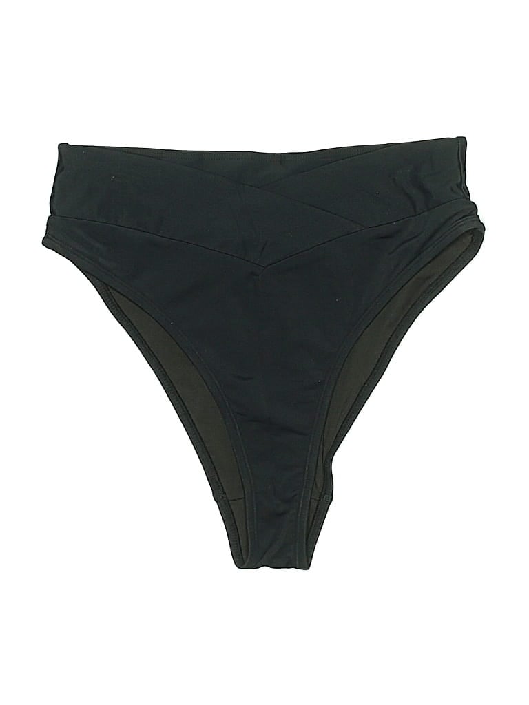 Pre-owned Halara Swimsuit Bottoms In Black