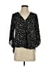 West Kei 100% Polyester Black 3/4 Sleeve Blouse Size S - photo 1