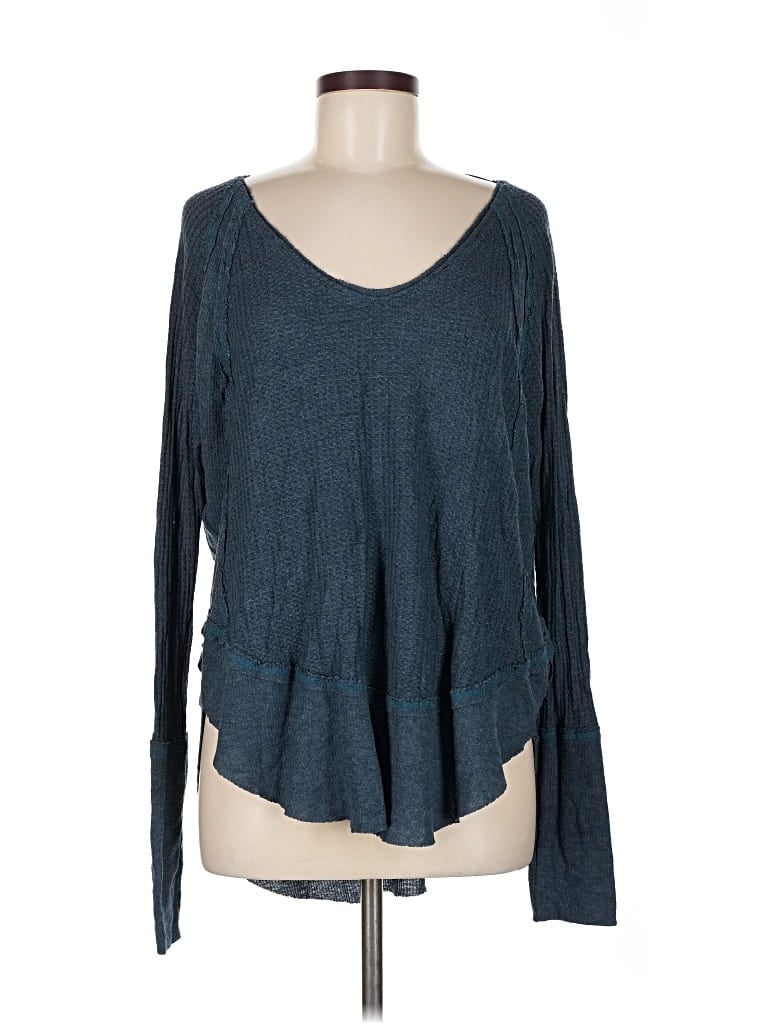 Pre-owned We The Free Pullover Sweater In Blue