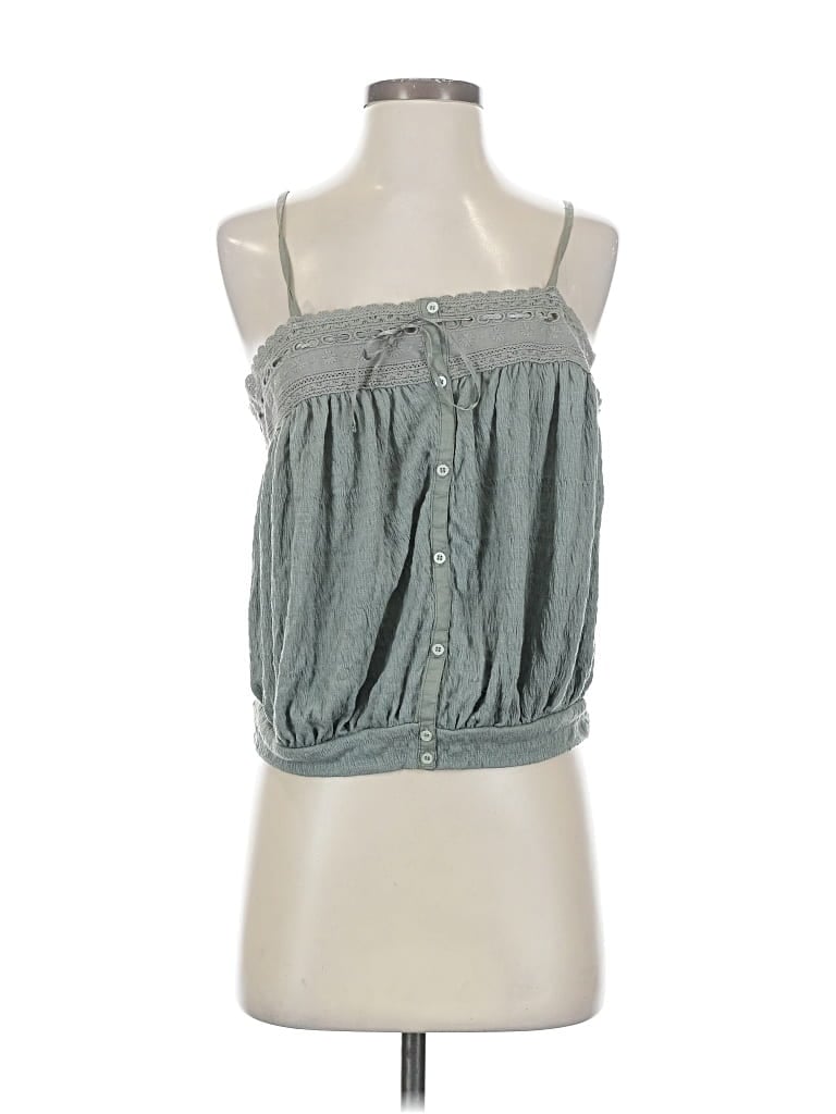 Pre-owned Free People Sleeveless Blouse In Green