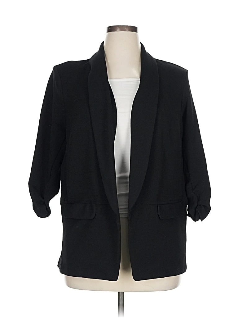 Pre-owned Bar Iii Blazer Jacket In Black