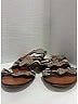 Chloé 100% Leather Silver Tan Python Embossed Leather Lauren Sandals Size EU 35 - photo 4