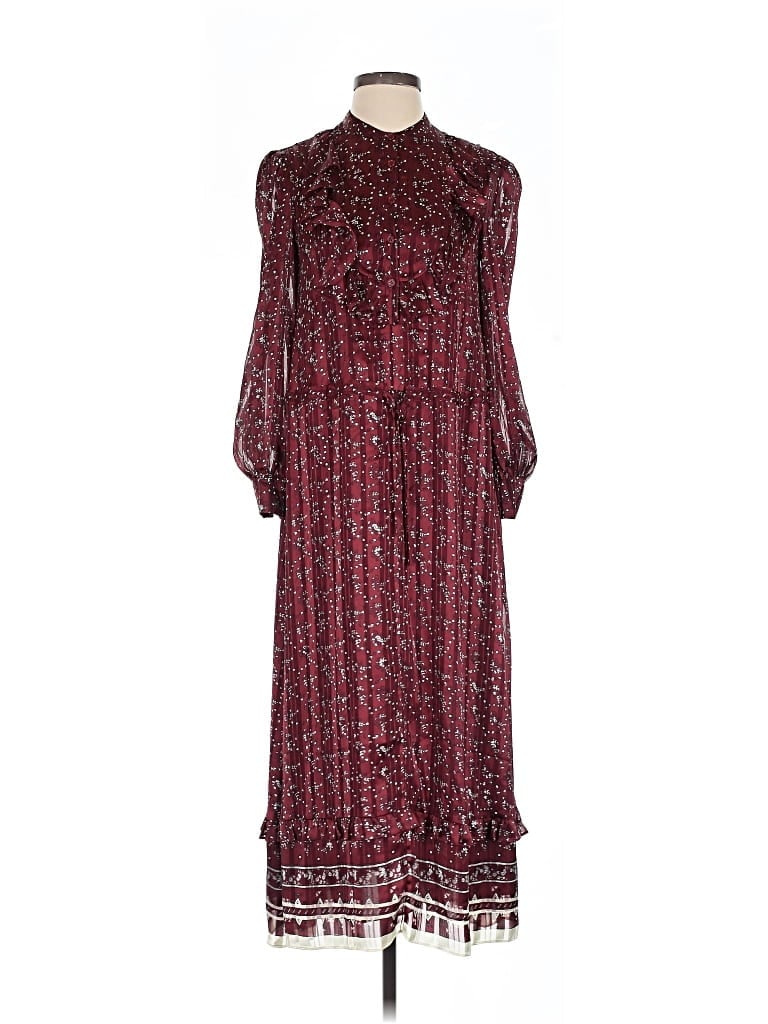 Pre-owned Paris Atelier & Other Stories Casual Dress In Burgundy
