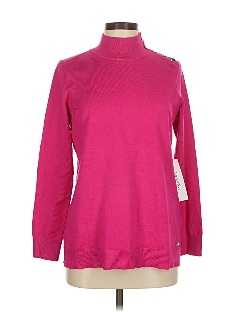 Calvin Klein Turtleneck Sweater In Pink