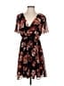 Madewell 100% Polyester Floral Black Casual Dress Size 2 - photo 1