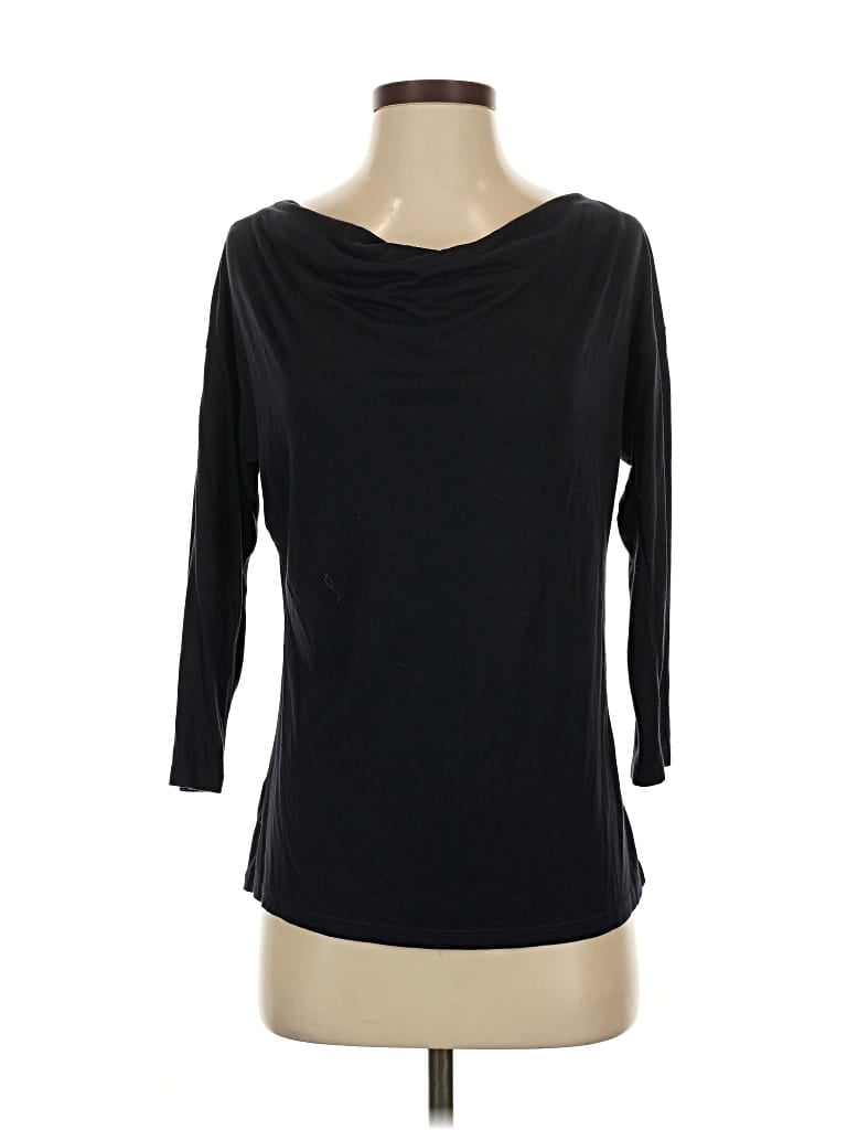 ANN TAYLOR FACTORY Pre-owned 3/4 Sleeve T-shirt In Black
