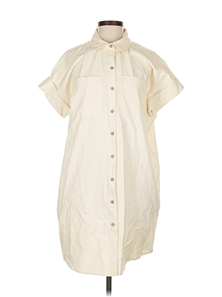 Pre-owned Oat Casual Dress In White