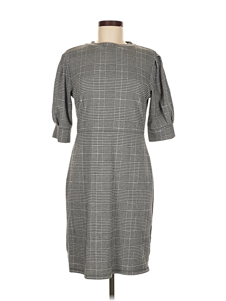 Pre-owned H&m Casual Dress In Gray