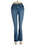 L'Agence Chevron-herringbone Blue Jeans Size 25 waist - photo 1