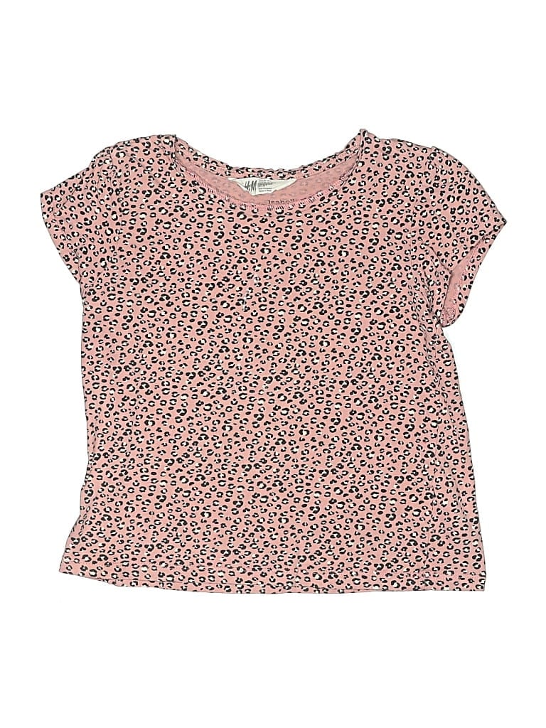Pre-owned H&m Kids' Short Sleeve T-shirt In Pink
