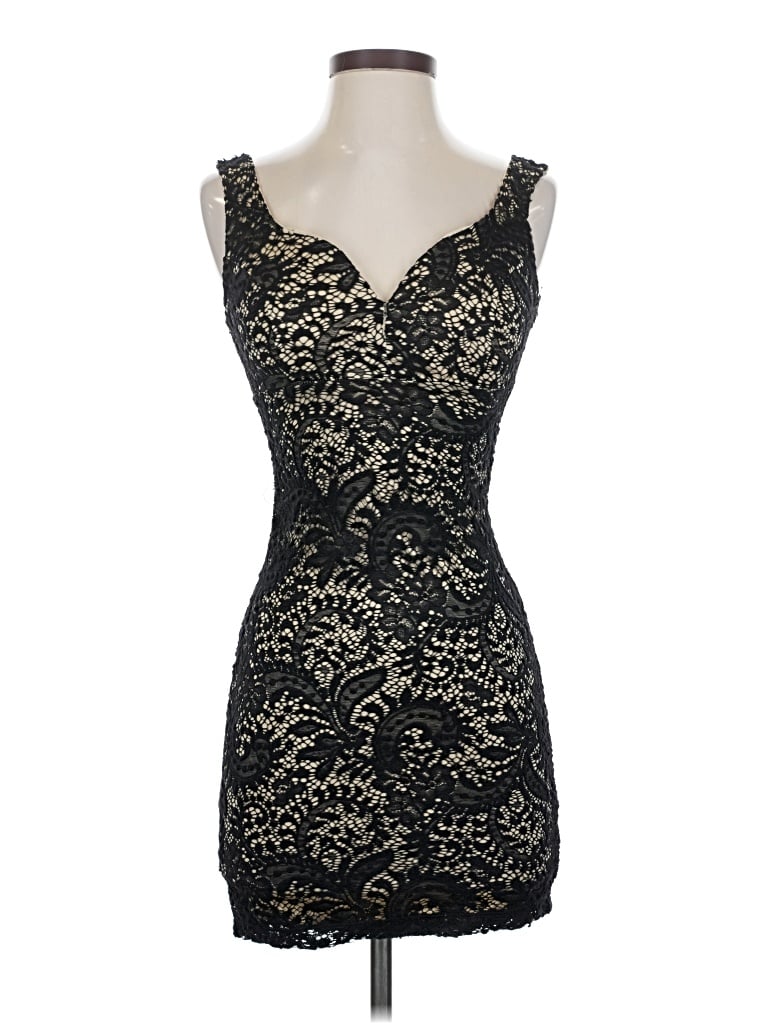 Pre-owned Emerald Sundae Cocktail Dress In Black