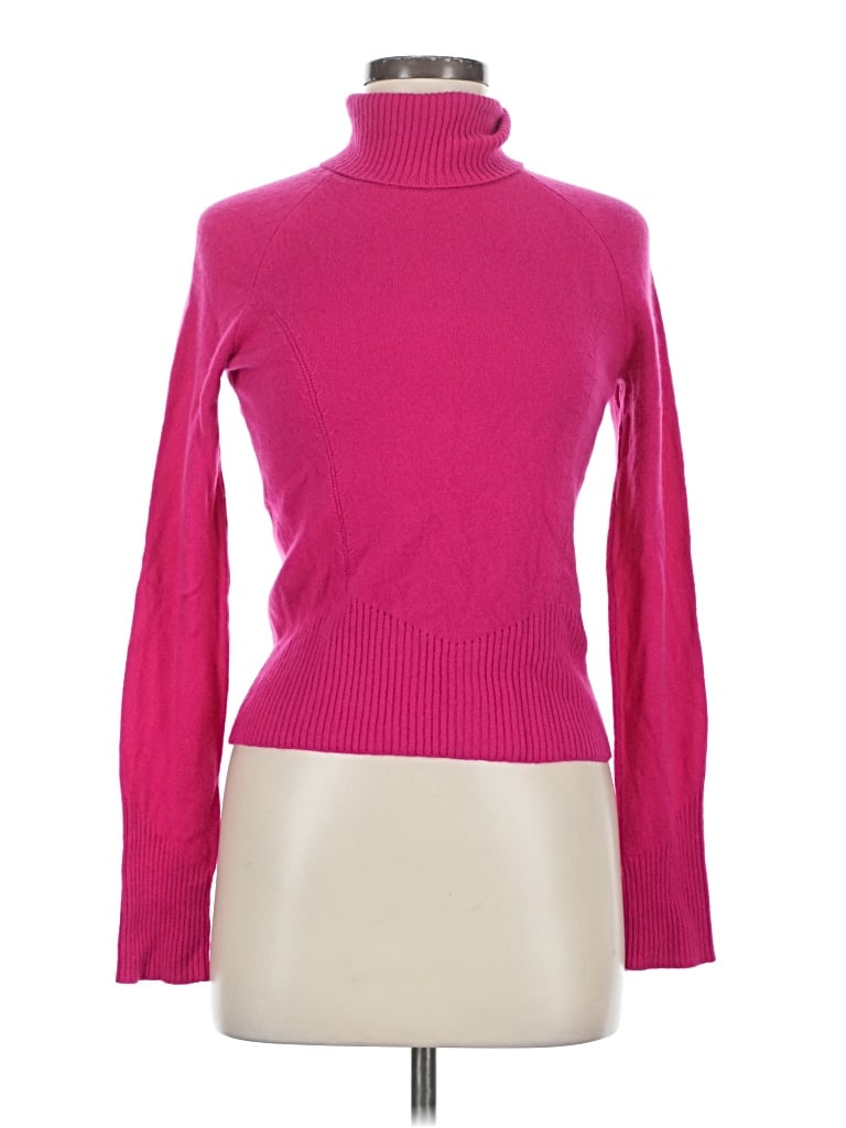 Pre-owned Calvin Klein Turtleneck Sweater In Pink
