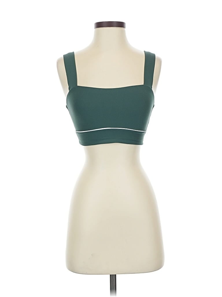 Pre-owned All In Motion Tank Top Green Strapless Neckline Tops