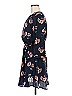 Lush 100% Polyester Floral Blue Casual Dress Size M - photo 5