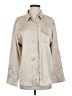 Just Fab 100% Polyester Metallic Ivory Long Sleeve Blouse Size XS - photo 1