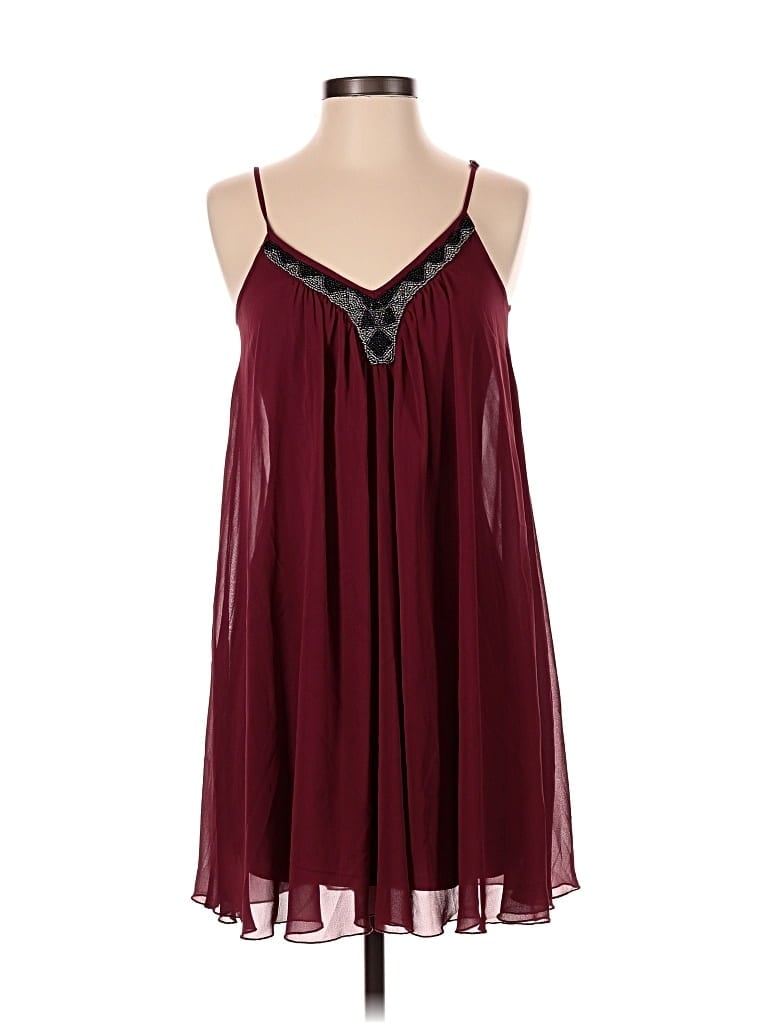 EXPRESS Pre-owned Sleeveless Blouse In Burgundy