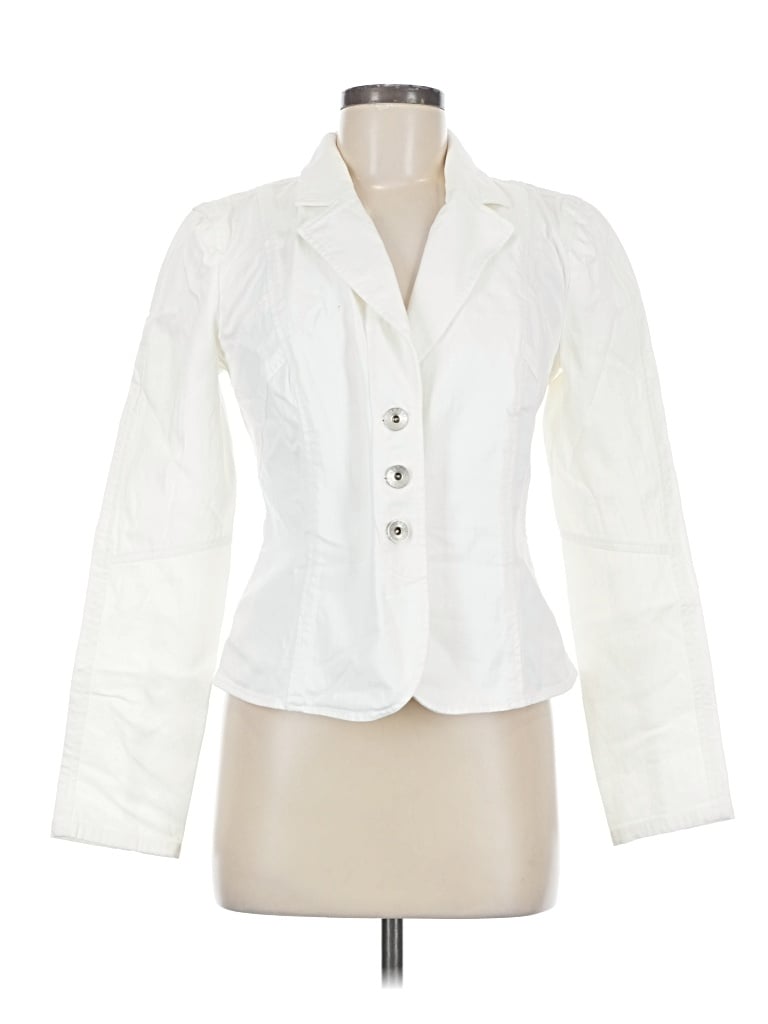 Pre-owned Armani Exchange Blazer Jacket In White