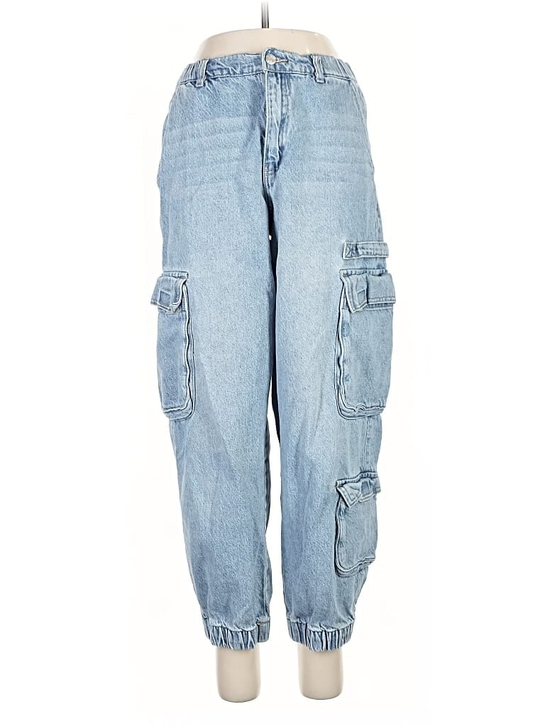 Pre-owned Forever 21 Cargo Pants In Blue