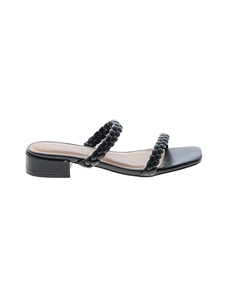 Pre-owned Sincerely Jules Sandals In Black