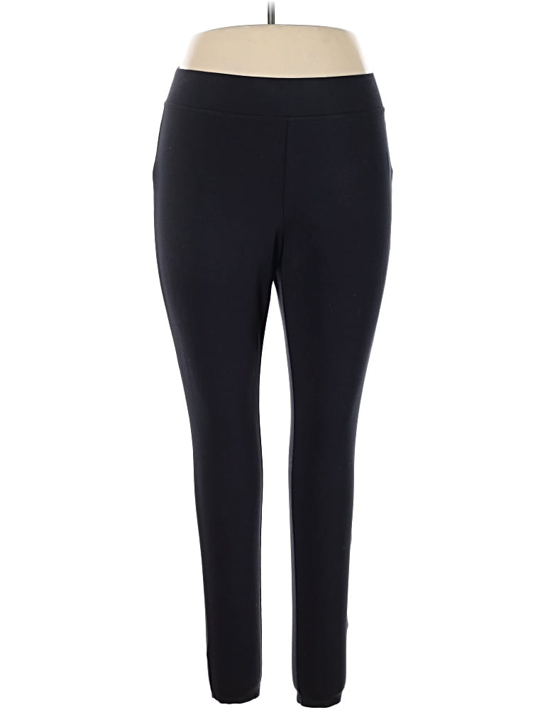 Pre-owned Lands' End Active Pants In Black