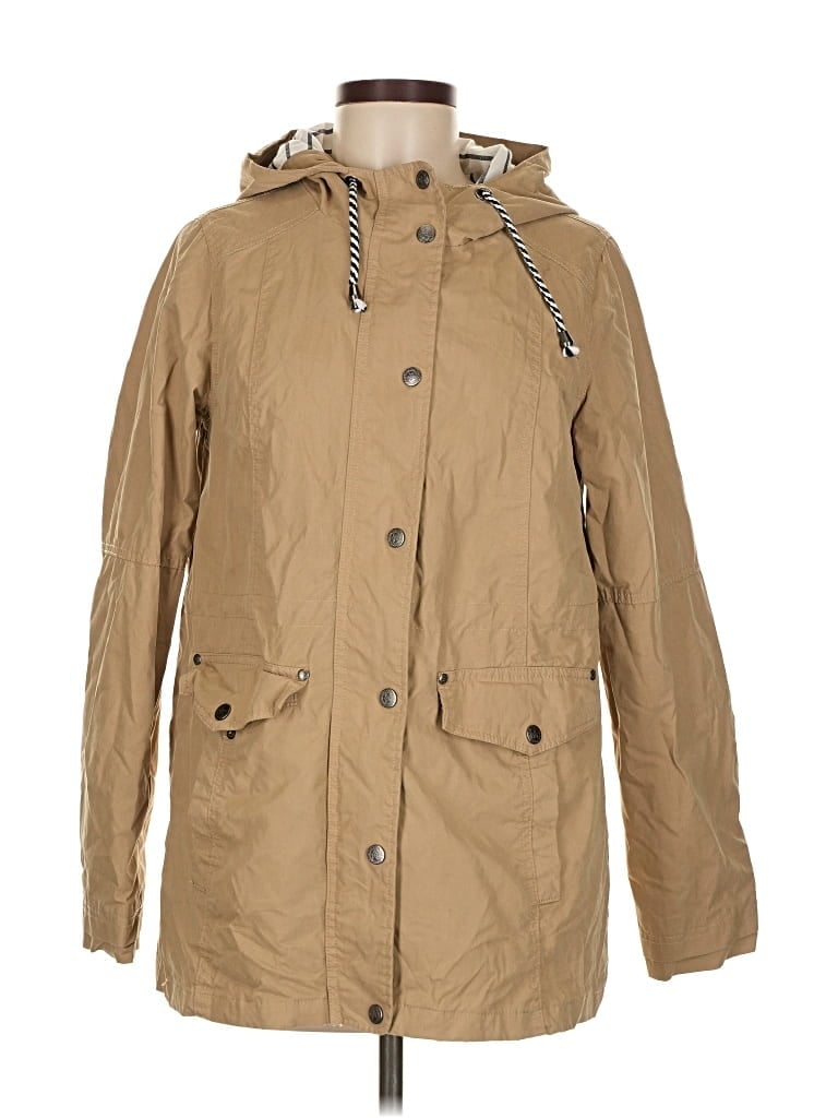 Pre-owned Gina Raincoat In Brown