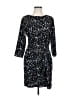 Veronica M. Print Black Cocktail Dress Size L - photo 1