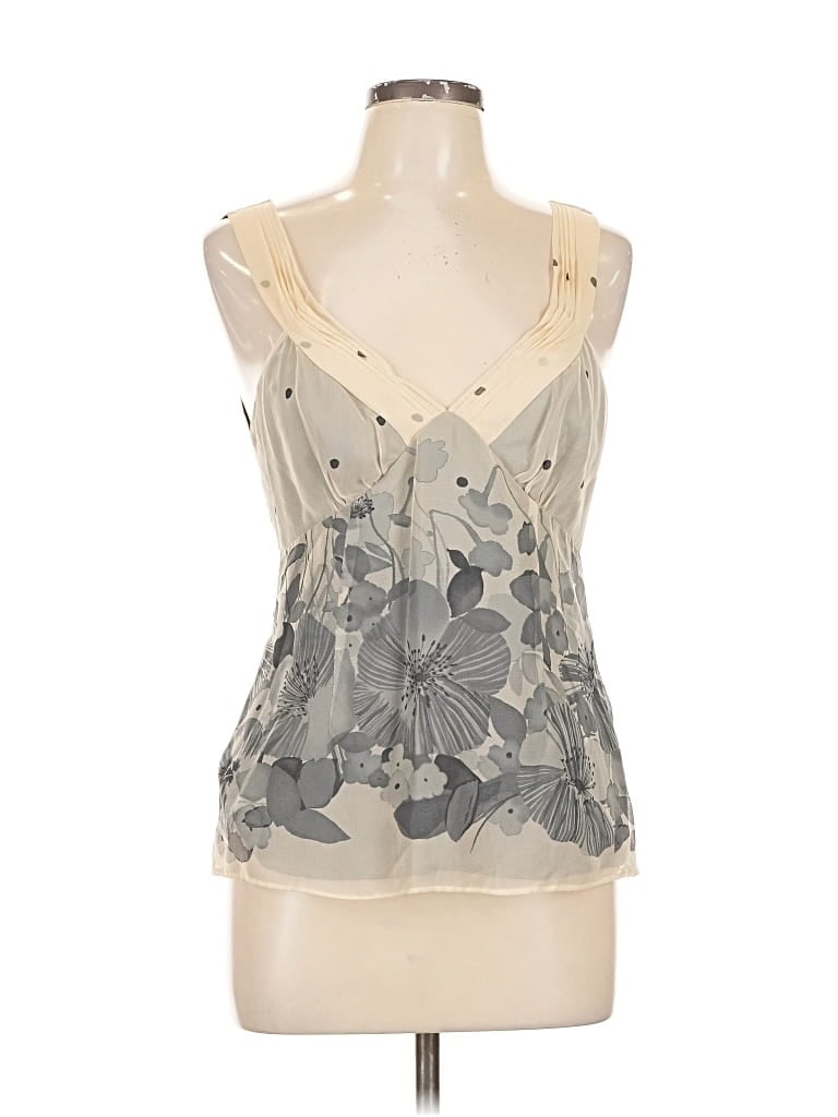 Pre-owned Rebecca Taylor Sleeveless Blouse In Gray
